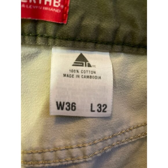 Vintage Levis Silvertab Pants Mens 36x32 Used Light Tan Baggy Carpenter - Picture 8 of 16